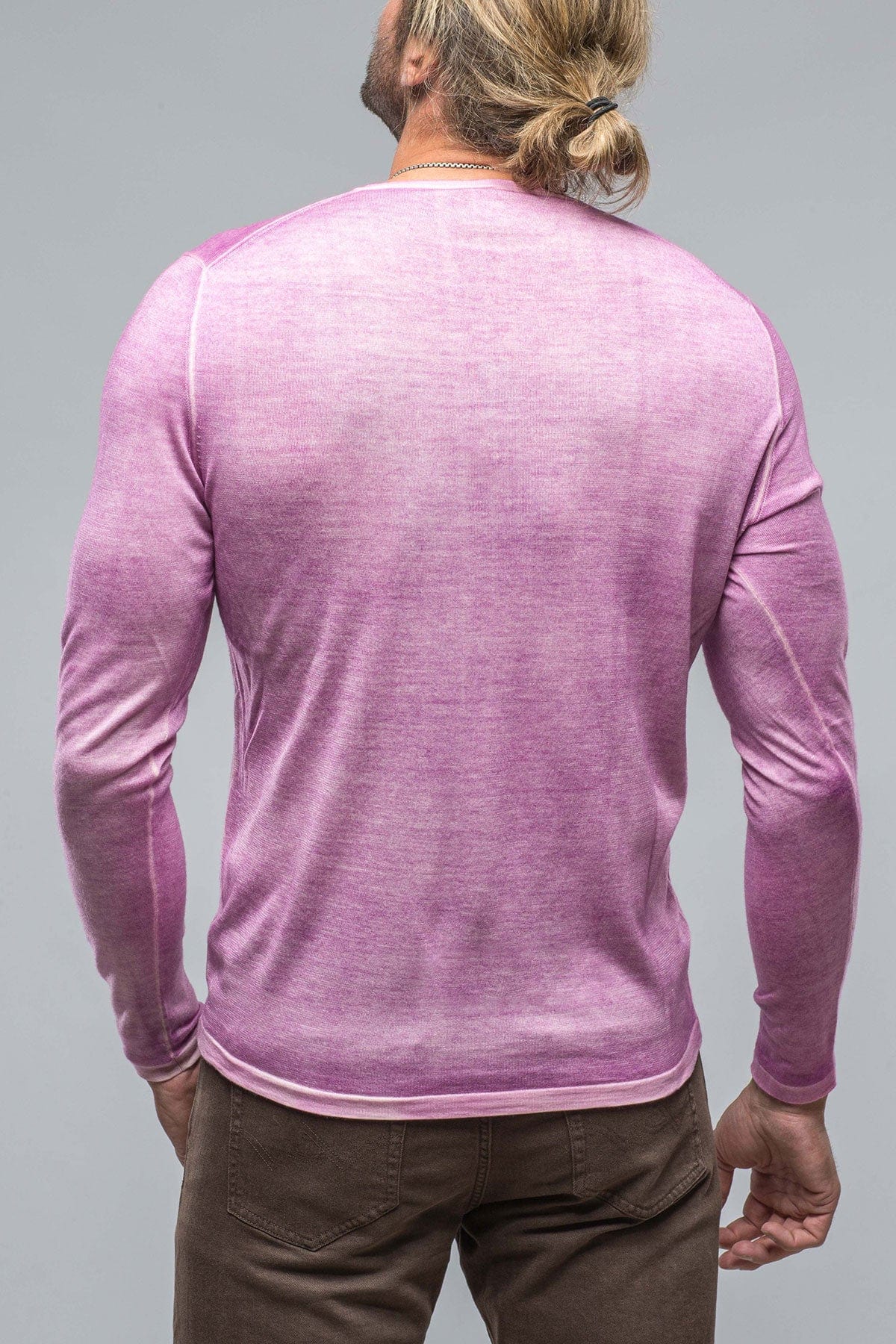 Matteo Cashmere Crew In Purple - AXEL'S