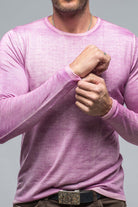 Matteo Cashmere Crew In Purple - AXEL'S