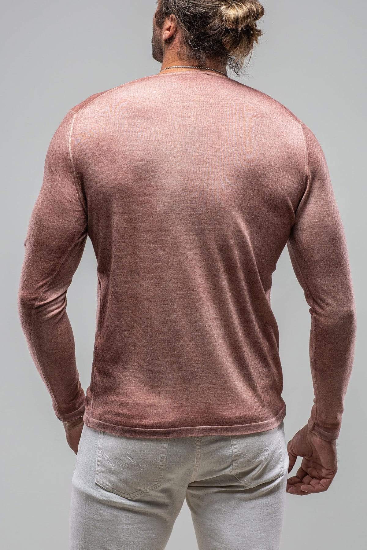 Matteo Cashmere Sweater in Dusty Rose - AXEL'S