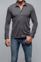 Cambria Button Up Polo in Grey - AXEL'S