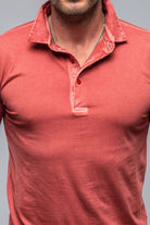 Cruz Cotton Polo in Brick - AXEL'S