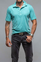 Cruz Cotton Polo in Mint - AXEL'S