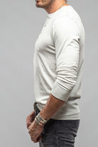 Coronado Cotton LS Henley in Cement - AXEL'S