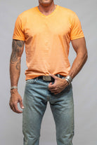 Siena Cotton V Neck In Orange - AXEL'S