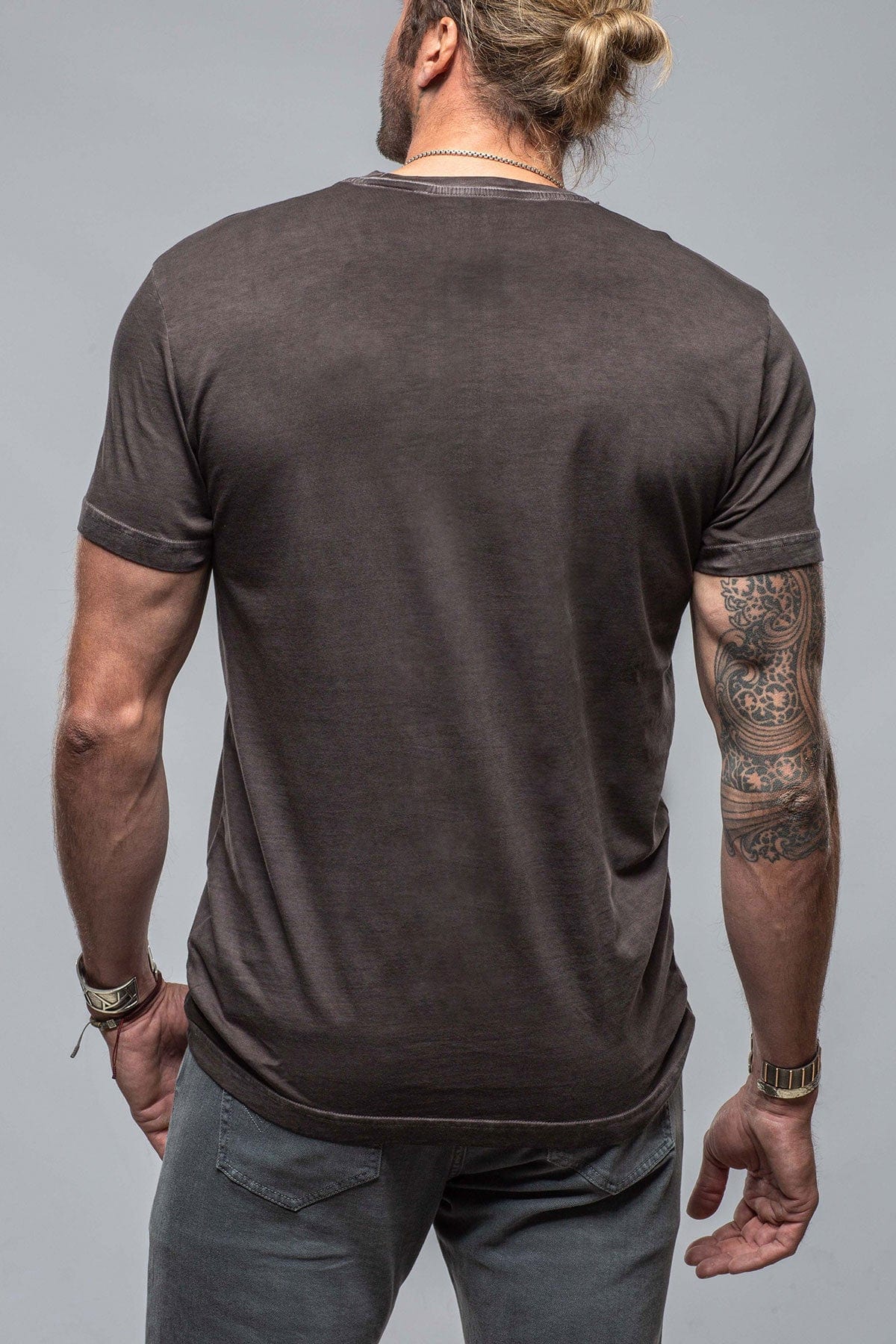 Pismo Cotton Tee In Basalt - AXEL'S