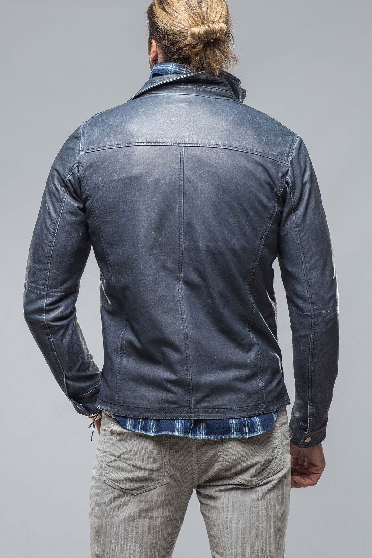 Enna 12 Month Washed Shirt Jacket In Navy - AXEL'S