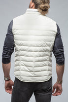 Saxan Leather Vest In Off White - AXEL'S