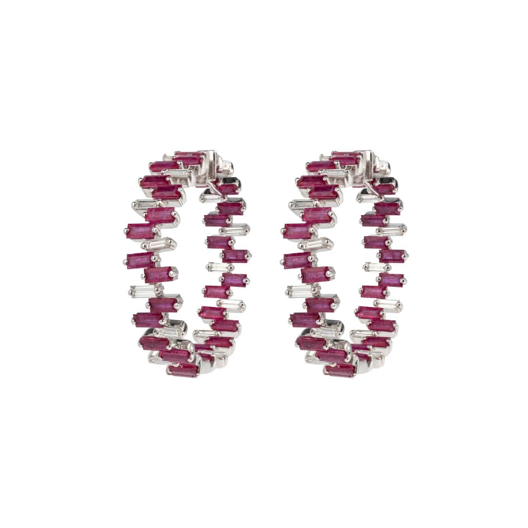 Ruby & Diamond Love Paradigm Earrings - AXEL'S