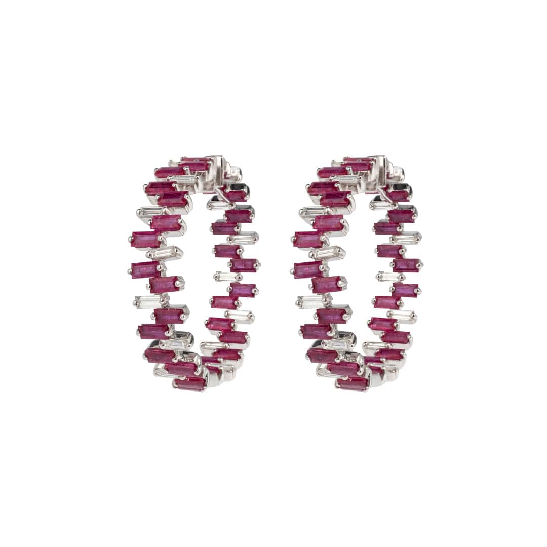 Ruby &amp; Diamond Love Paradigm Earrings - AXEL'S