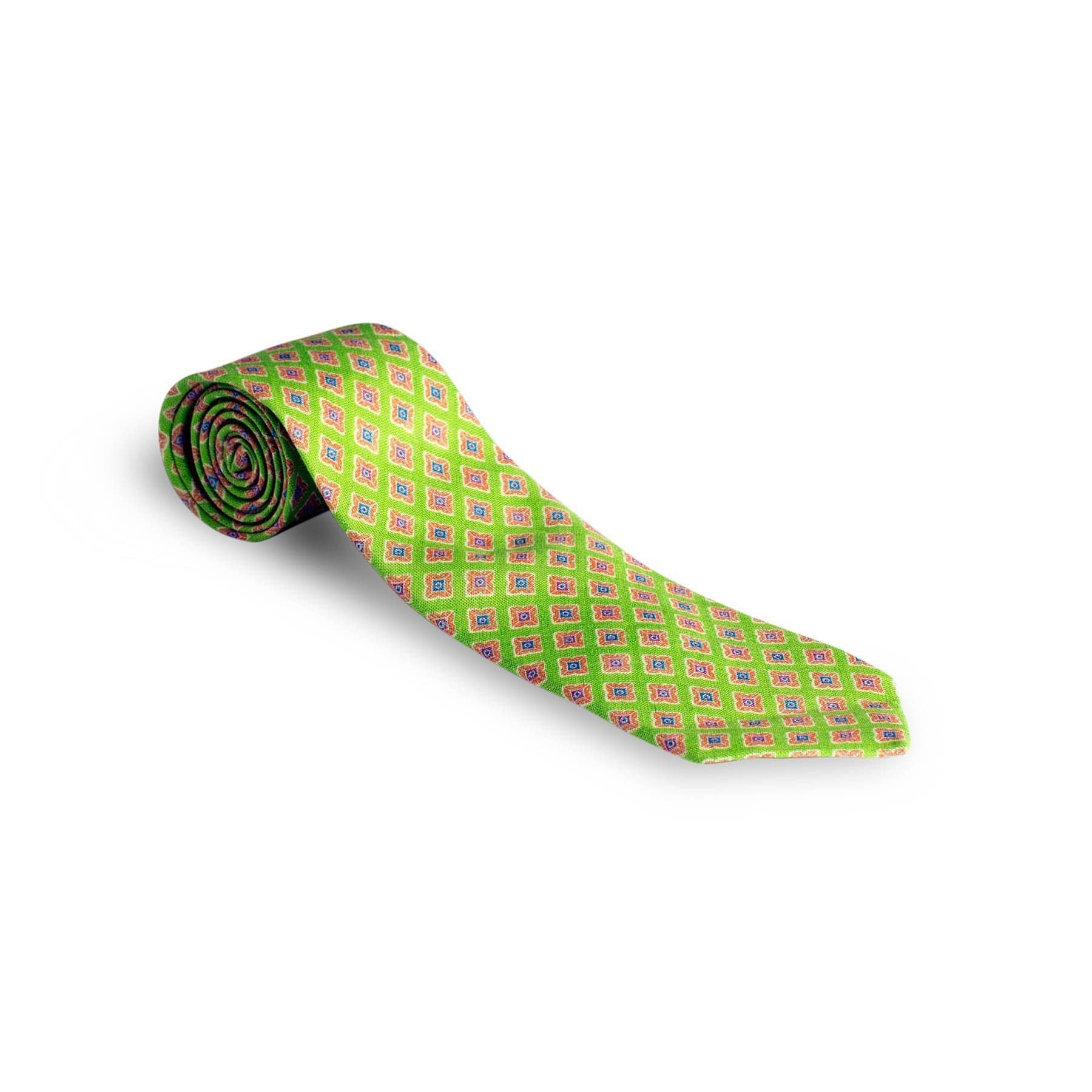 Petronius Ciao Ties in Lime Diamonds - AXEL'S