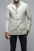 Tasman Topcoat With Snakeskin Trim - AXEL'S