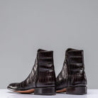 Chocolate Crocodile Chelsea Boots - AXEL'S
