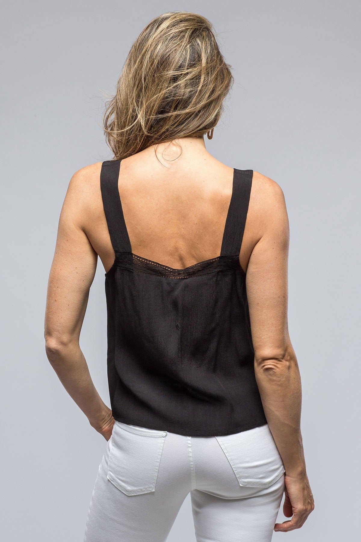 Dune Top In Black Crepe - AXEL'S