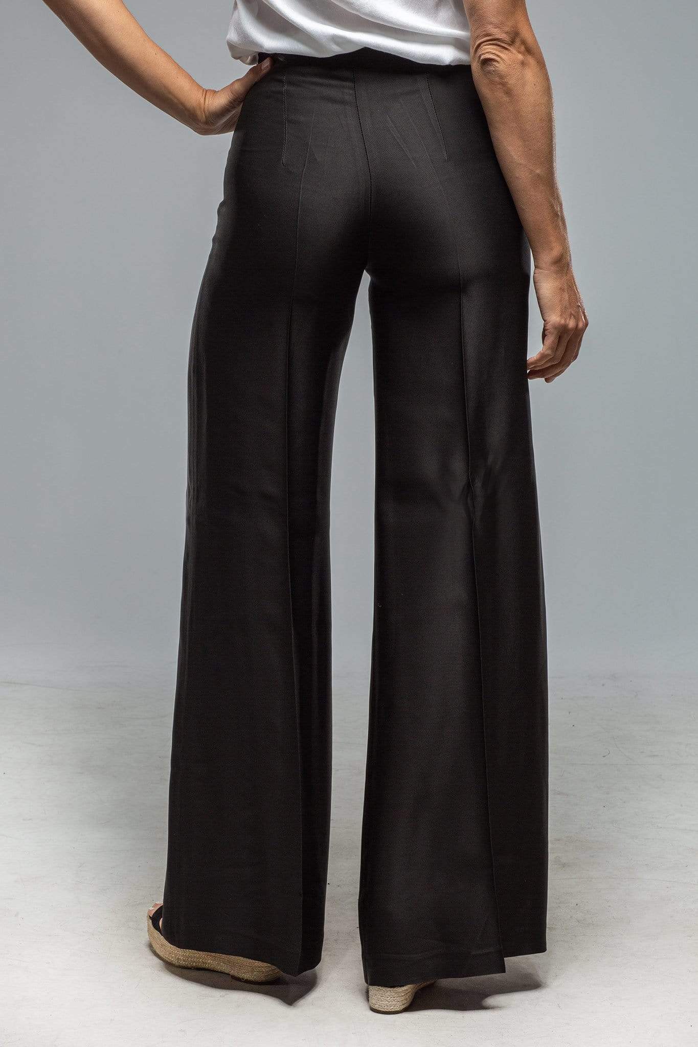 Maxi Sharkskin Pant In Black - AXEL'S