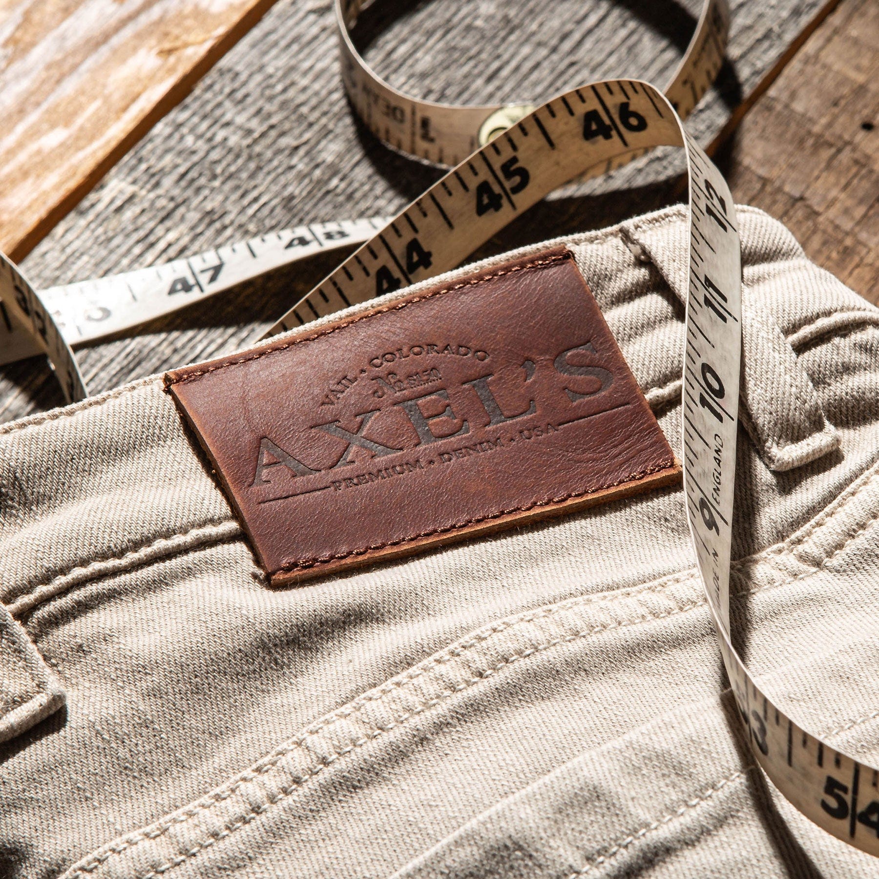 Axel's Premium Denim Tucson Selvedge Denim In Ecru | Axel's