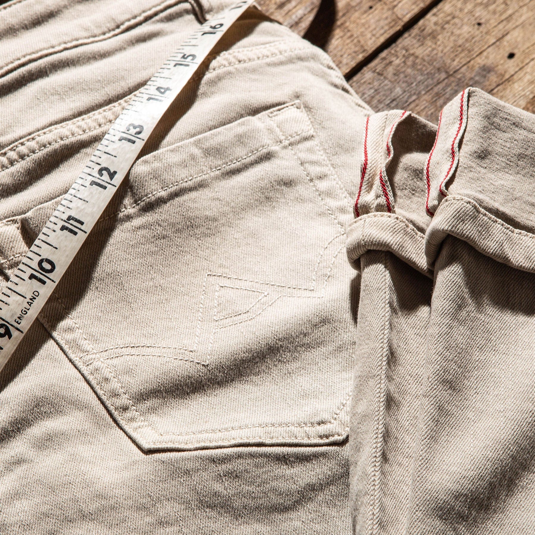 Axel's Premium Denim Tucson Selvedge Denim In Ecru | Axel's