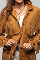 Alan Michael Cassidy Lambskin Fringe Jacket In Whiskey Brown Ladies - Outerwear - Leather