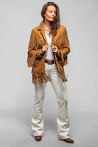 Alan Michael Cassidy Lambskin Fringe Jacket In Whiskey Brown Ladies - Outerwear - Leather