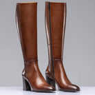 Borghese Tall Boots In Burnished Cognac - AXEL'S