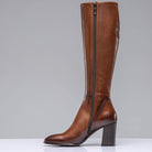 Borghese Tall Boots In Burnished Cognac - AXEL'S