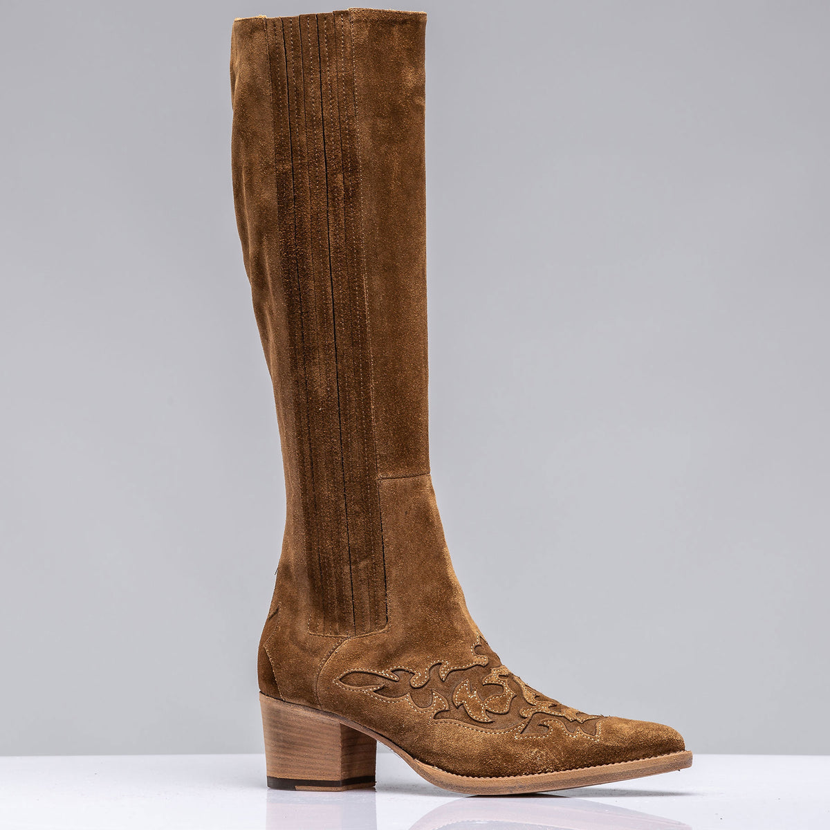 Alberto Fasciani Mescal Boots W/ Western Toe In Camel Ladies - Cowboy Boots