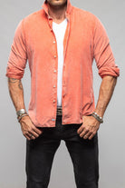 Alessandro Gherardi Elbert Corduroy Shirt In Orange Mens - Shirts - Dress