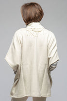 Eleonora Cashmere Cape Jacket In Cream - AXEL'S