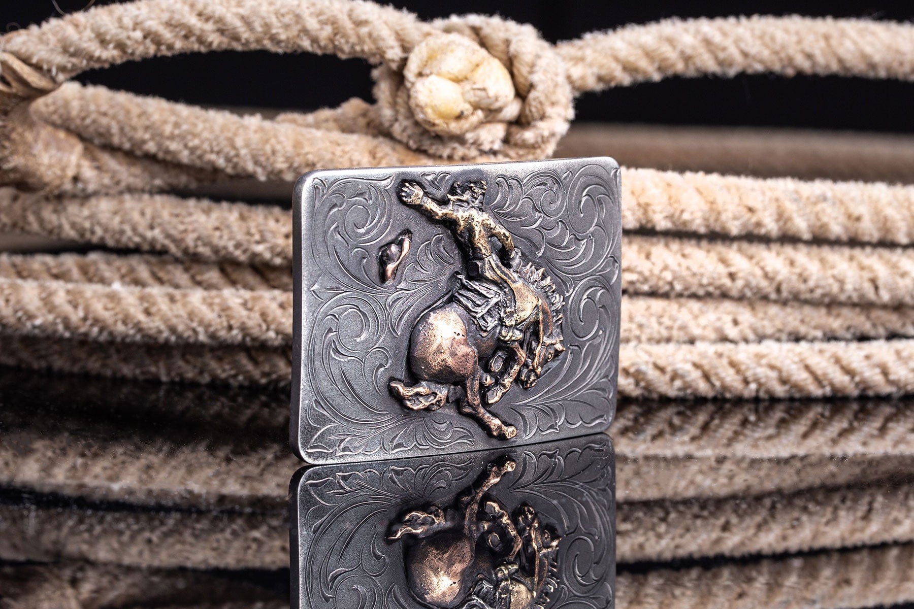 American Buckle Collection Gillette Saddle Bronc Belts And Buckles - Trophy