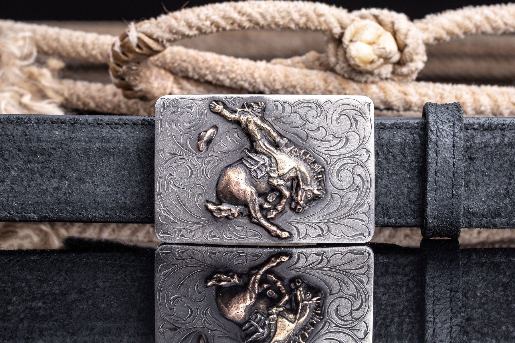 American Buckle Collection Gillette Saddle Bronc Belts And Buckles - Trophy