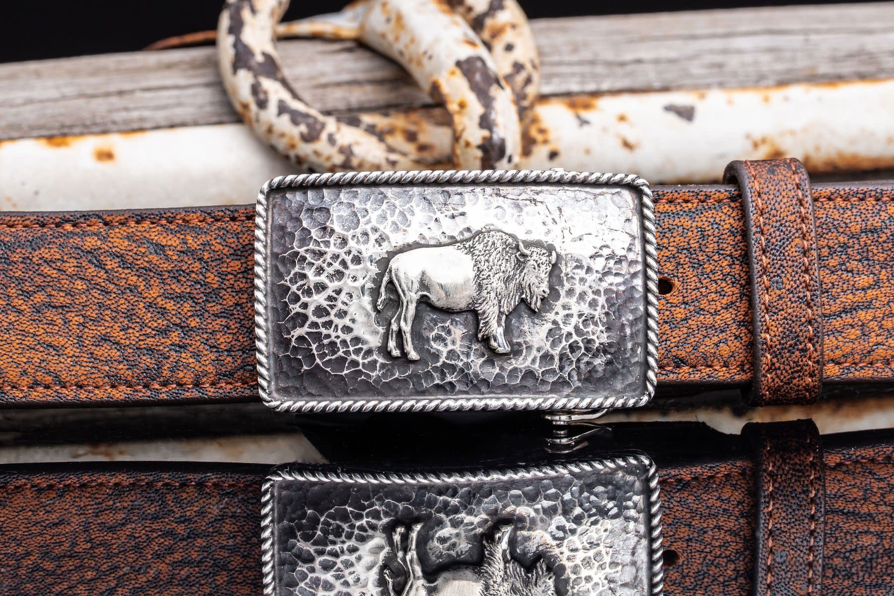 American Buckle Collection Green River Buffalo Belts And Buckles - Trophy