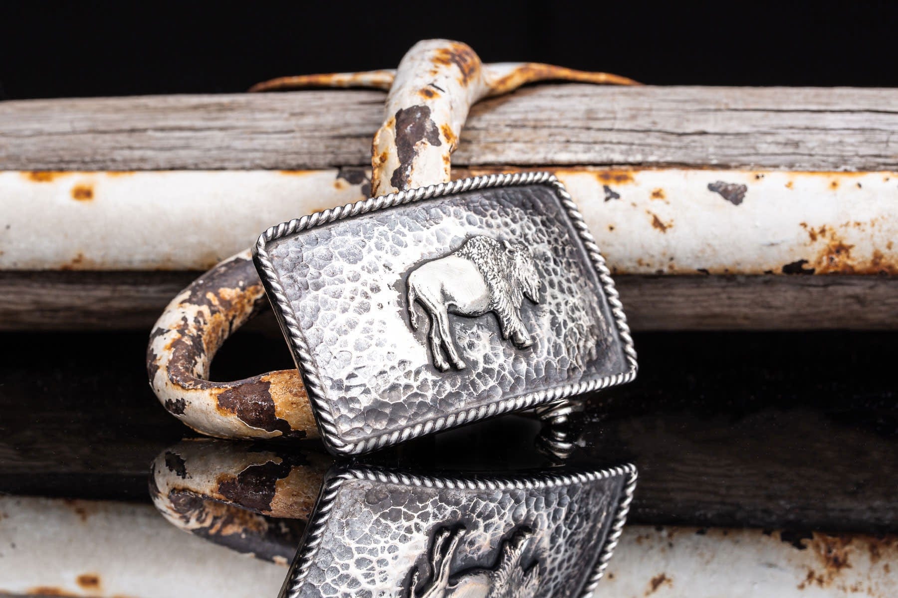 American Buckle Collection Green River Buffalo Belts And Buckles - Trophy