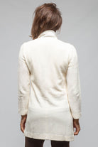 Asana Long Velvet Cord Jacket In Cream - AXEL'S