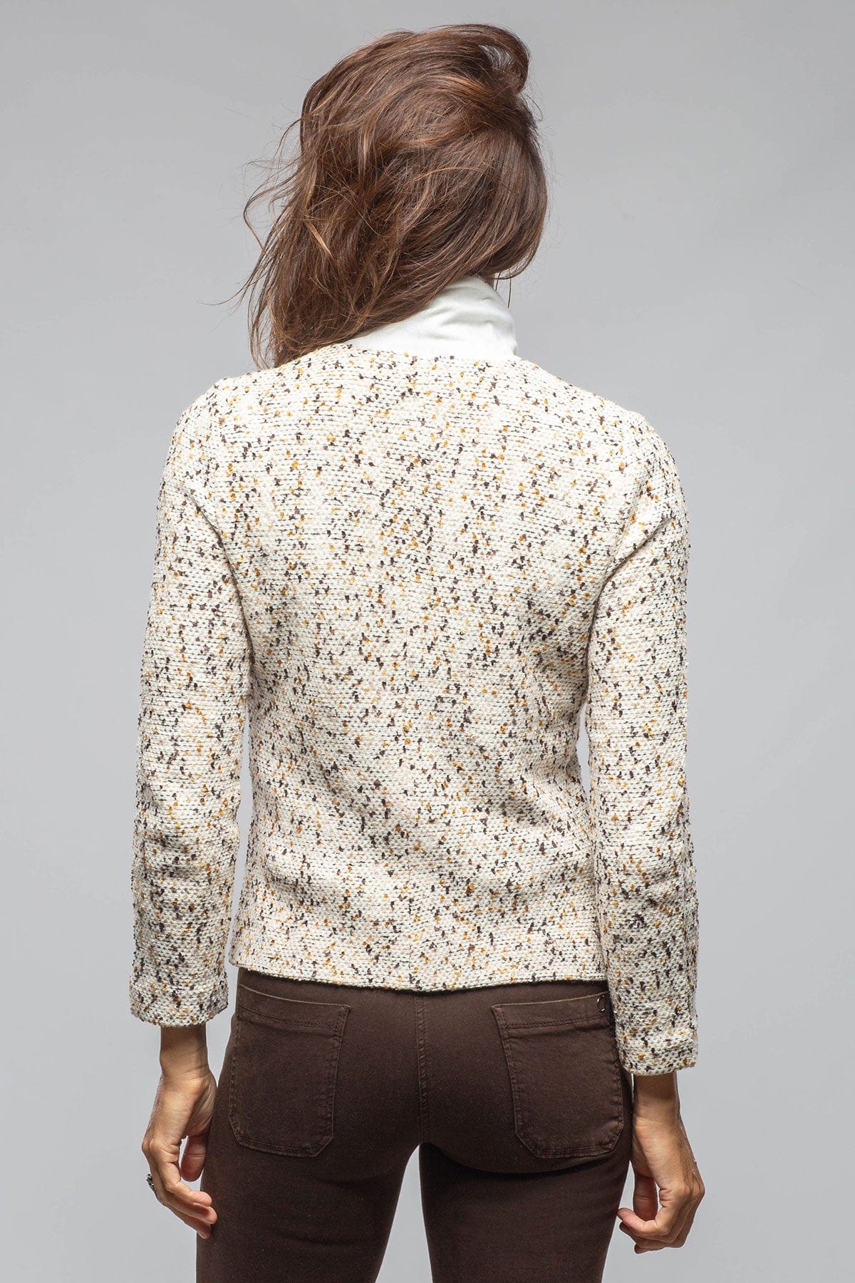Catarina Single Button Jacket In Tweed - AXEL'S
