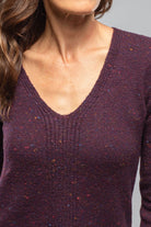 Amina Rubinacci Cleo Donegal Sweater In Merlot Ladies - Sweaters