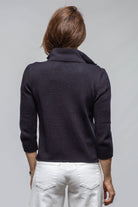 Crete Zip Sweater In Navy - AXEL'S