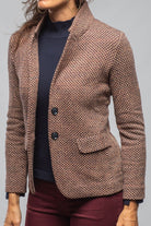 Litta Chevron Knit Blazer - AXEL'S
