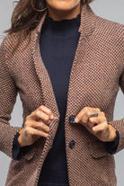 Litta Chevron Knit Blazer - AXEL'S