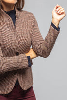 Litta Chevron Knit Blazer - AXEL'S