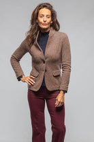 Litta Chevron Knit Blazer - AXEL'S