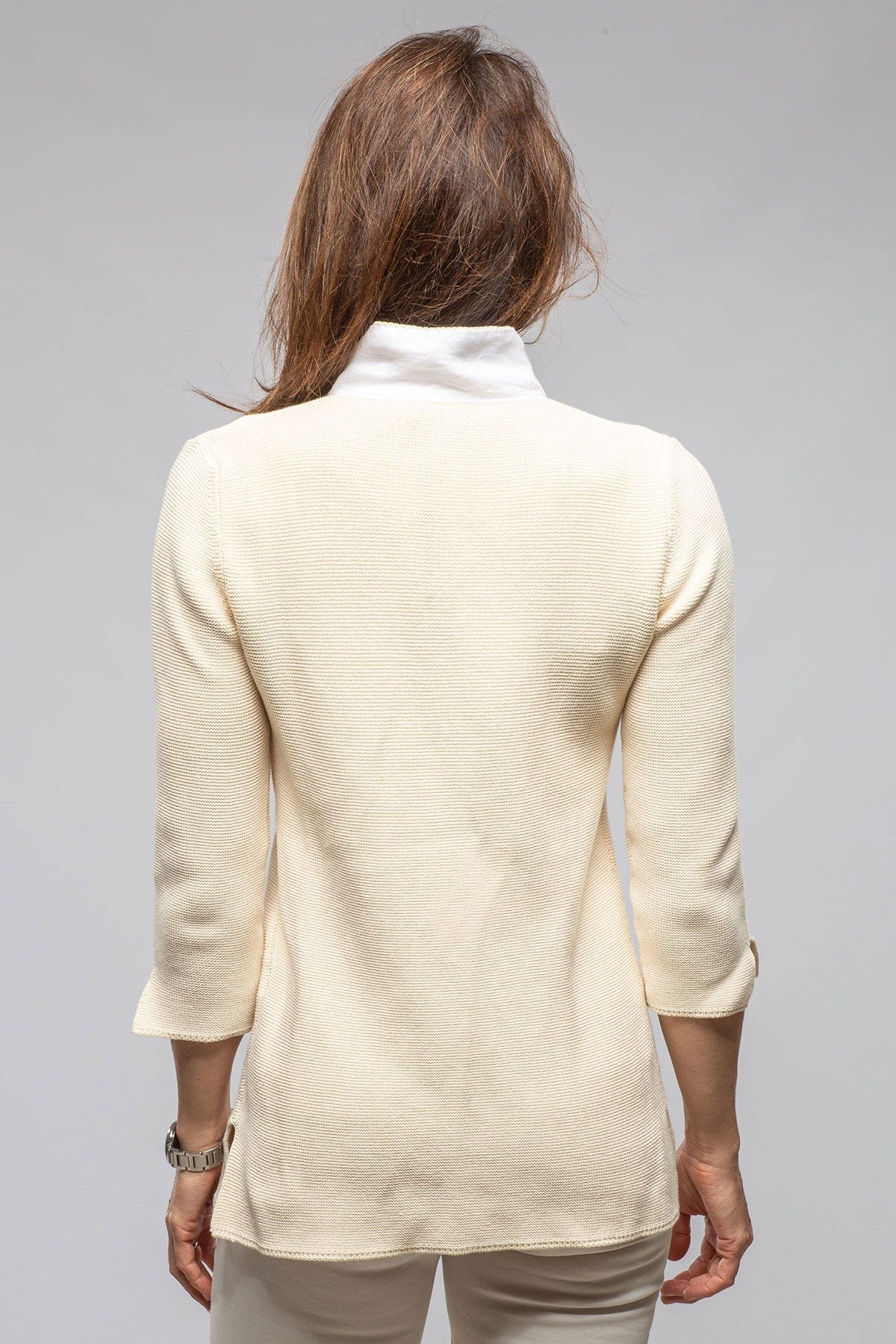 Malta Long Cotton Cardigan In Butter - AXEL'S