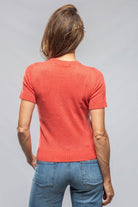 Maria S/S Cashmere Top In Coral - AXEL'S