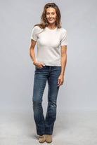 Maria S/S Cashmere Top In White - AXEL'S