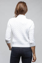 Naxos Short Sweater In White - AXEL'S