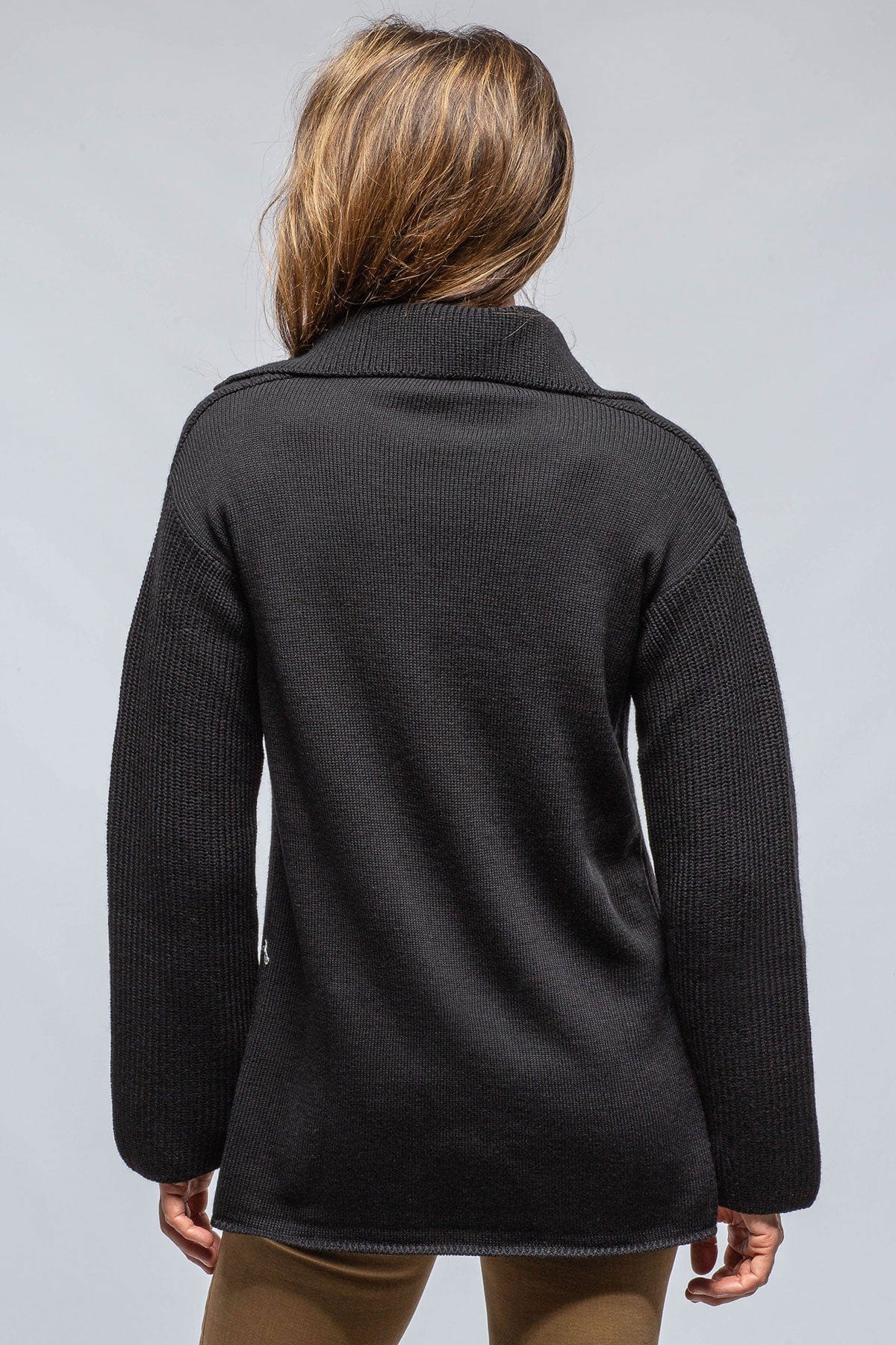 Ladies black cashmere outlet cardigan