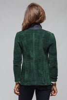 Voltaire Velvet Cord Blazer In Malachite - AXEL'S