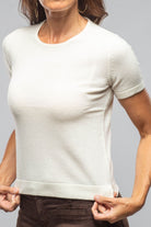 Willa S/S Scoop Neck In Ivory - AXEL'S