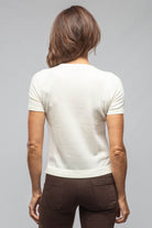 Willa S/S Scoop Neck In Ivory - AXEL'S