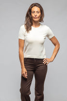 Willa S/S Scoop Neck In Ivory - AXEL'S