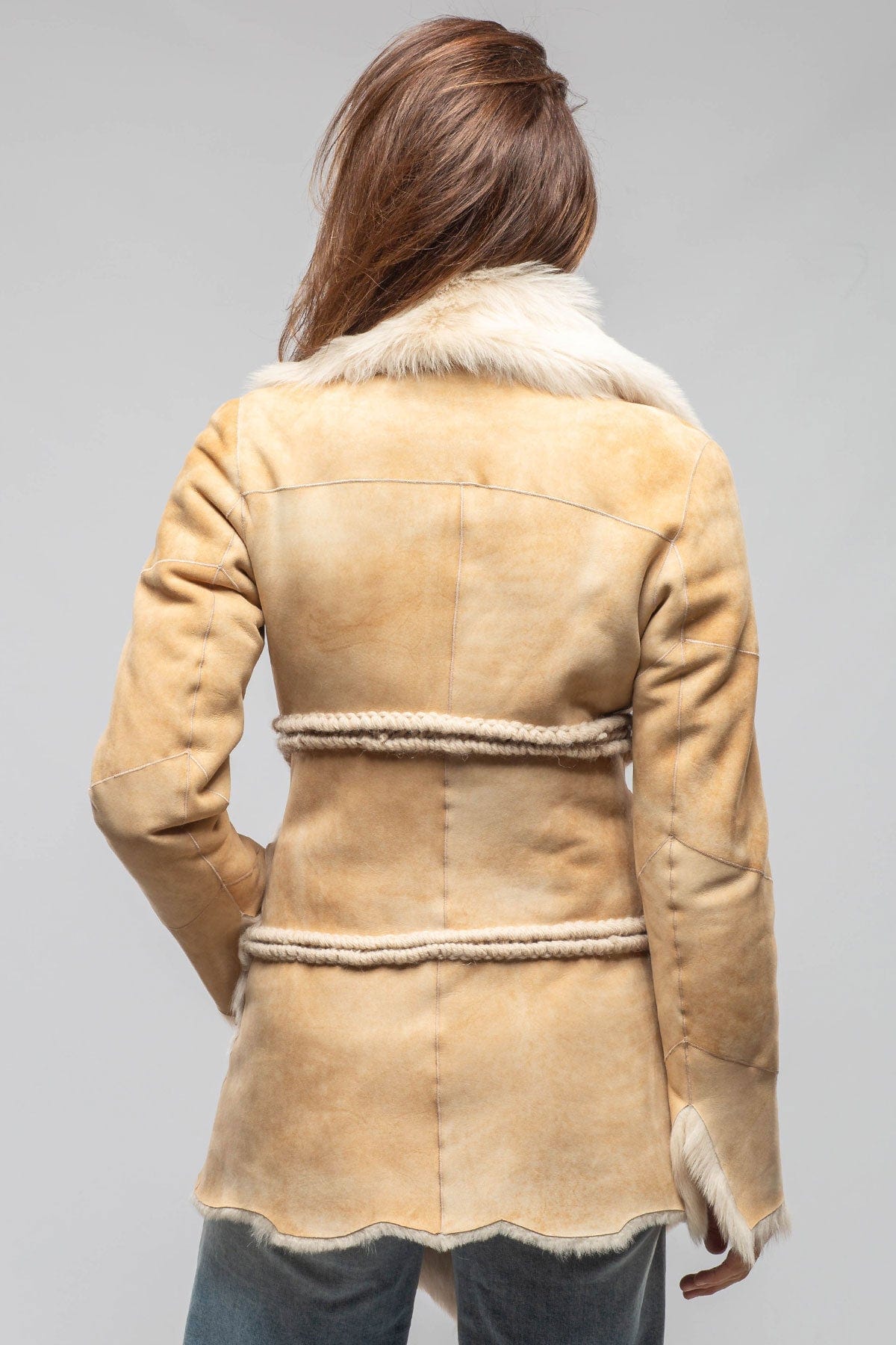 Amaya Shearling In Vintage Palomino - AXEL'S