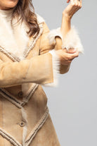 Amaya Shearling In Vintage Palomino - AXEL'S